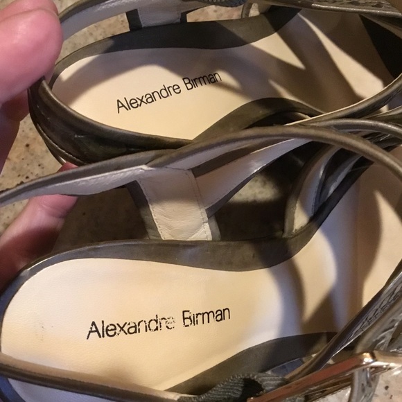 Alexandre Birman Python Leather Platform Wedge Strappy Sandals - Picture 15 of 16